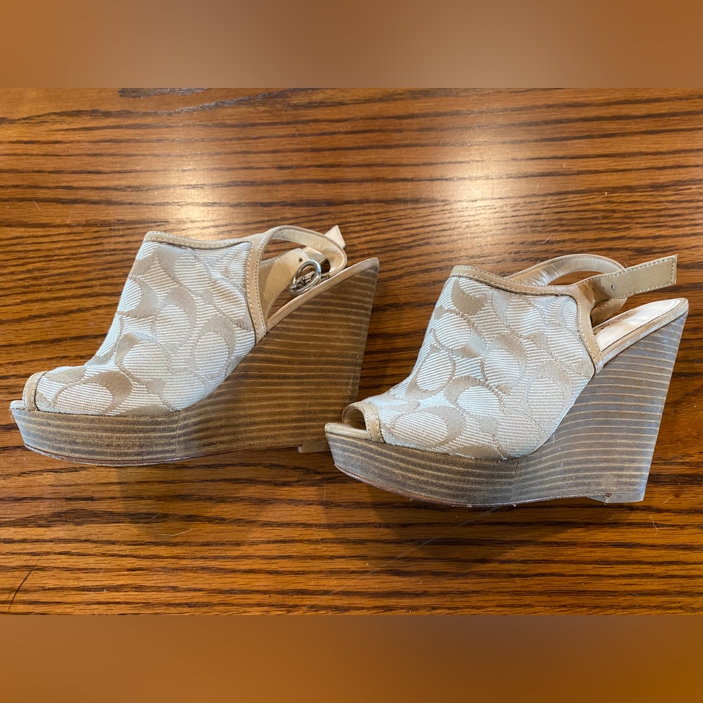Coach wedge heels